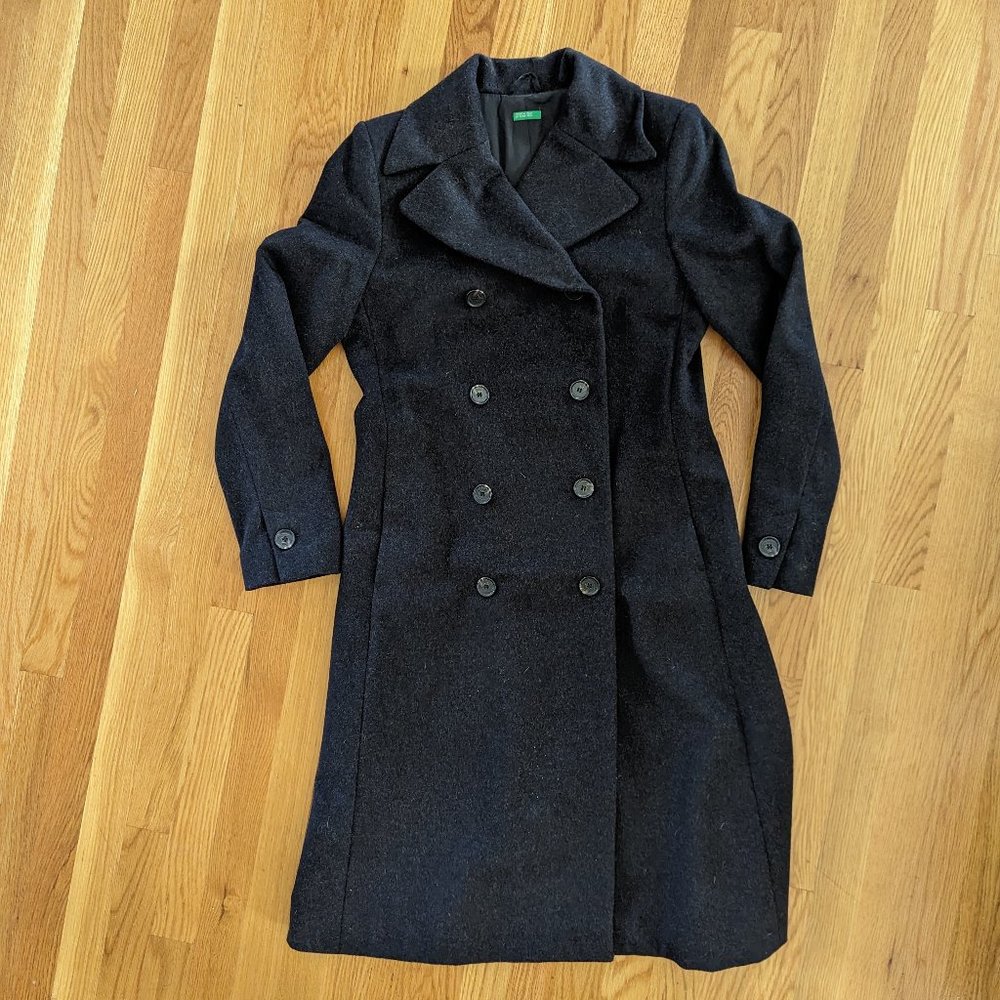 Beautiful Italian Made Benetton Wool Coat